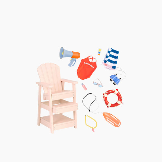 Battat Our Generation Doll Lifeguard Chair Set