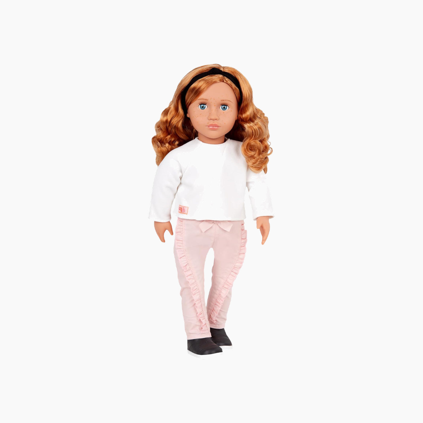 Battat Our Generation Doll With White Top & Frilly Pants, Teagan