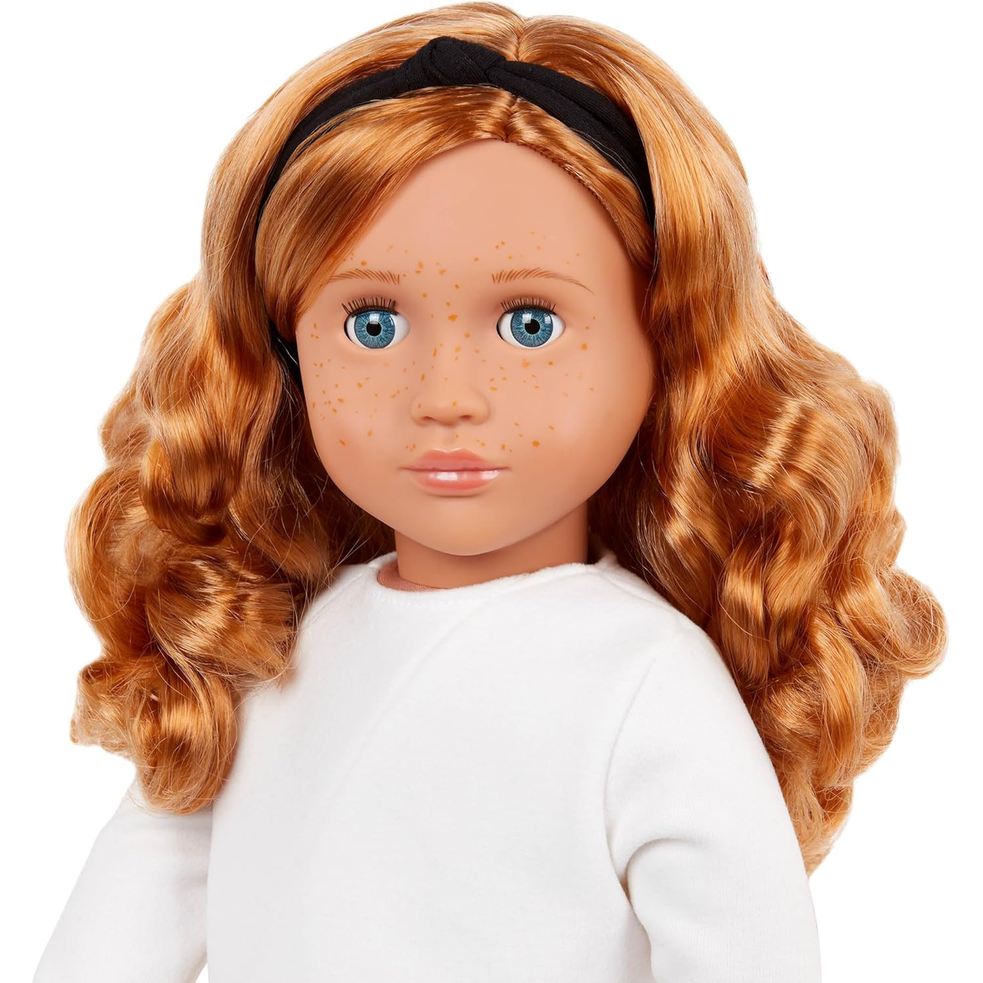 Battat Our Generation Doll With White Top & Frilly Pants, Teagan Battat Our Generation Doll With White Top & Frilly Pants, Teagan