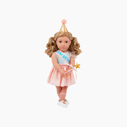 Battat Our Generation Activity Birthday Party Doll With Accessories, Romy
