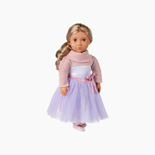 Battat Our Generation Doll With Ballerina Dress & Sweater, Jillie