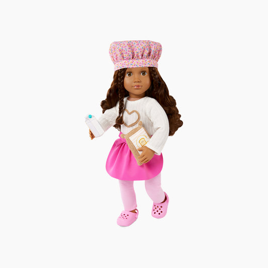 Battat Our Generation Deluxe Baking Doll With Book, Paola