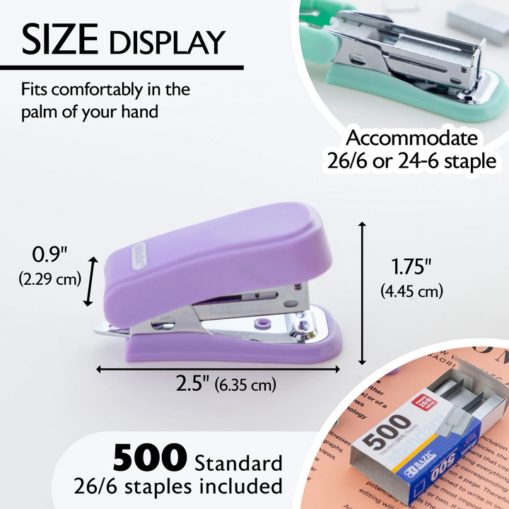 Bazic Pastel Color Standard Stapler - 26/6