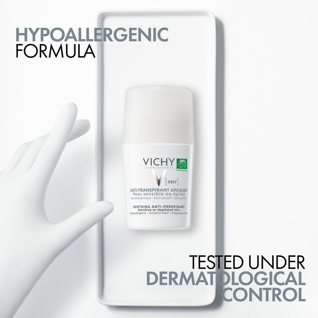 Vichy 48-Hour Soothing Anti Perspirant Roll On 50Ml Unisex L2 At 50%Off On 2Nd Pack