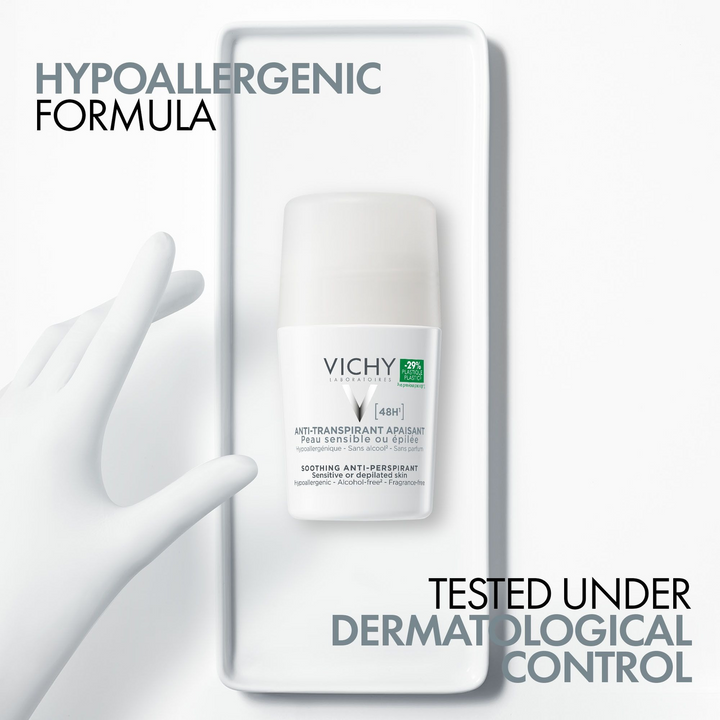 Vichy 48-Hour Soothing Anti Perspirant Roll On 50Ml Unisex L2 At 50%Off On 2Nd Pack