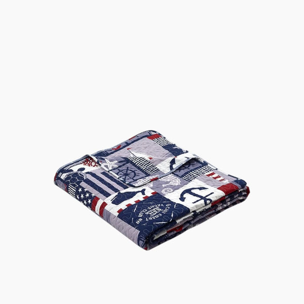 Aganta Printed Bedspread Blue Set