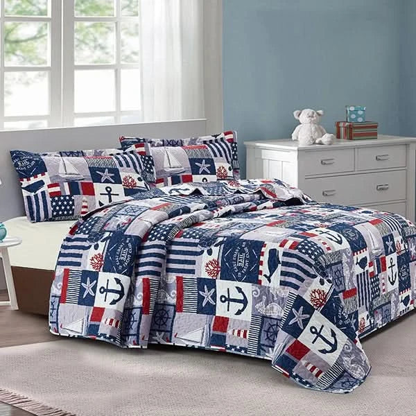 Nova Home Aganta Printed Bedspread Set - HUNA