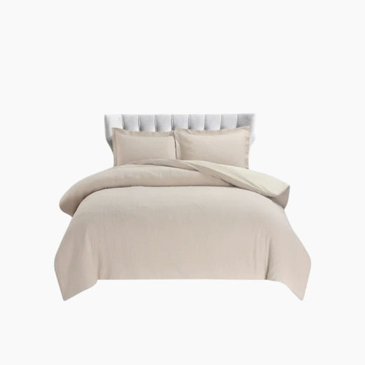 Nova Home Nova Cottontex Textured Duvet Cover Set - 100% Cotton, 200 Thread - 2 Pcs