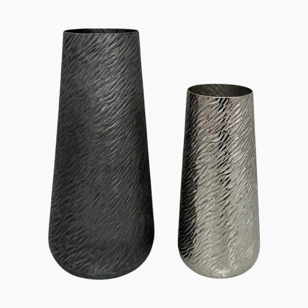 Weva Ribbed Hammered Vase