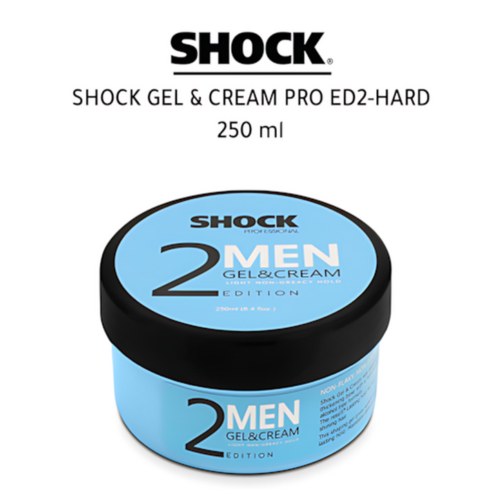 Shock Men 2 Edition Gel and Cream Light Non Greacy Hold 250 ML