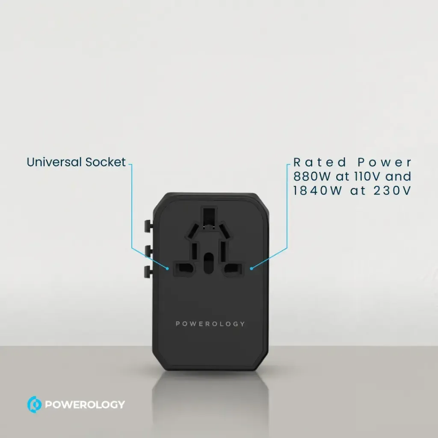 Powerology Universal Multi-Port Travel Charger Powerology Universal Multi-Port Travel Charger