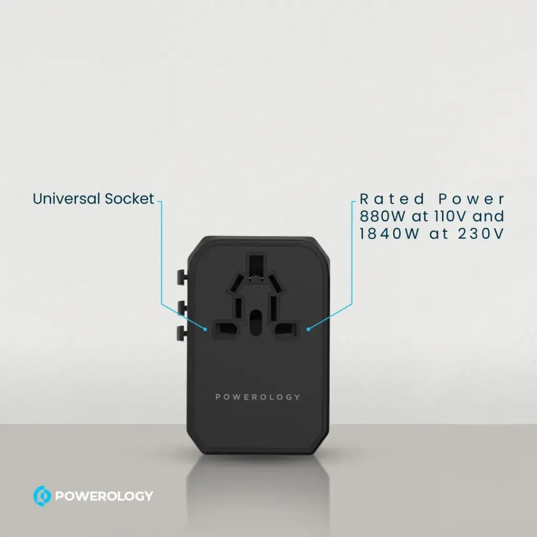 Powerology Universal Multi-Port Travel Charger