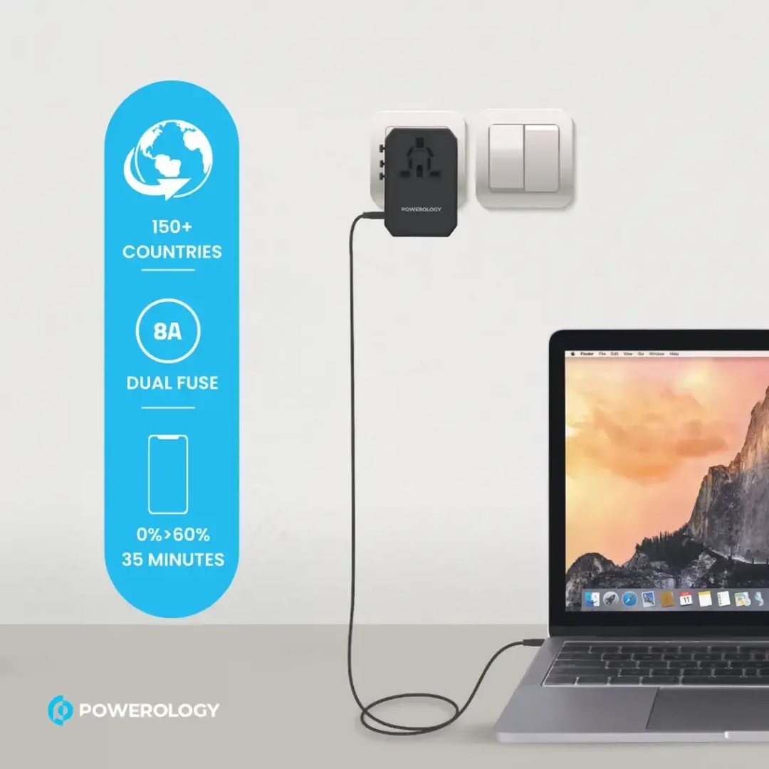 Powerology Universal Multi-Port Travel Charger