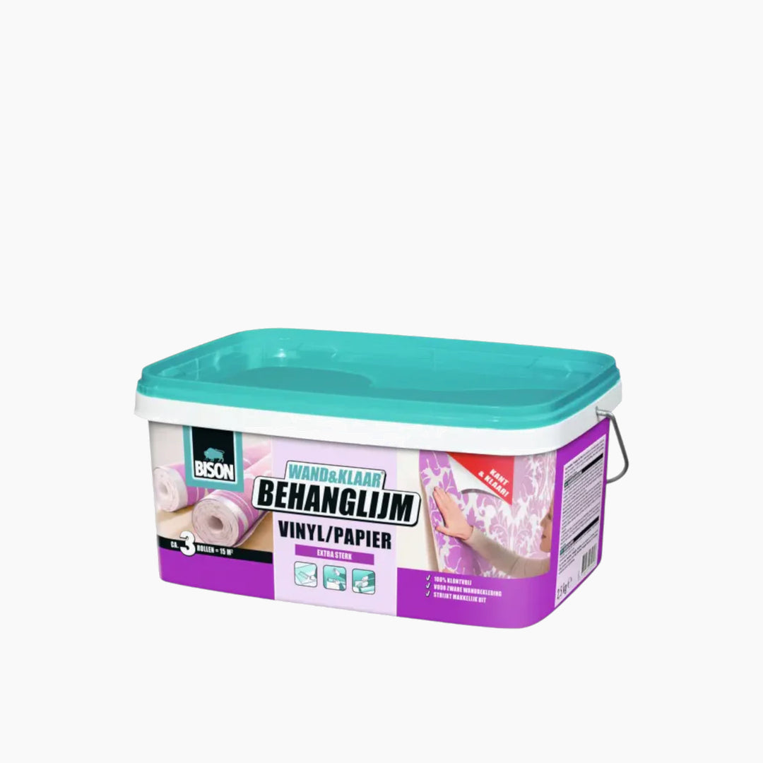 Bison Wand&amp;Klaar Vinyl &amp; Paper Wallpaper Adhesive 2.5Kg