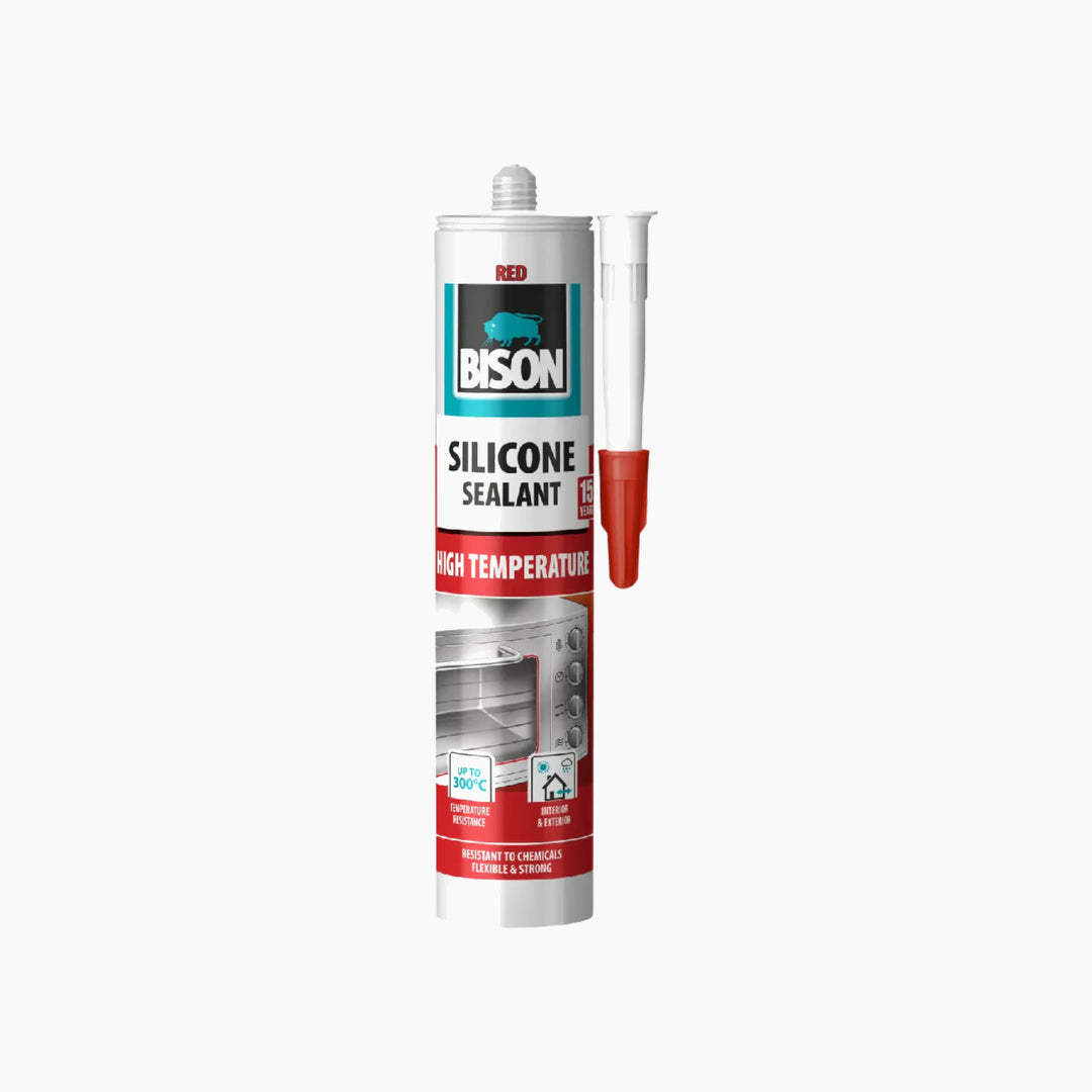 Bison Silicone High Temperature Red Crd 280Ml