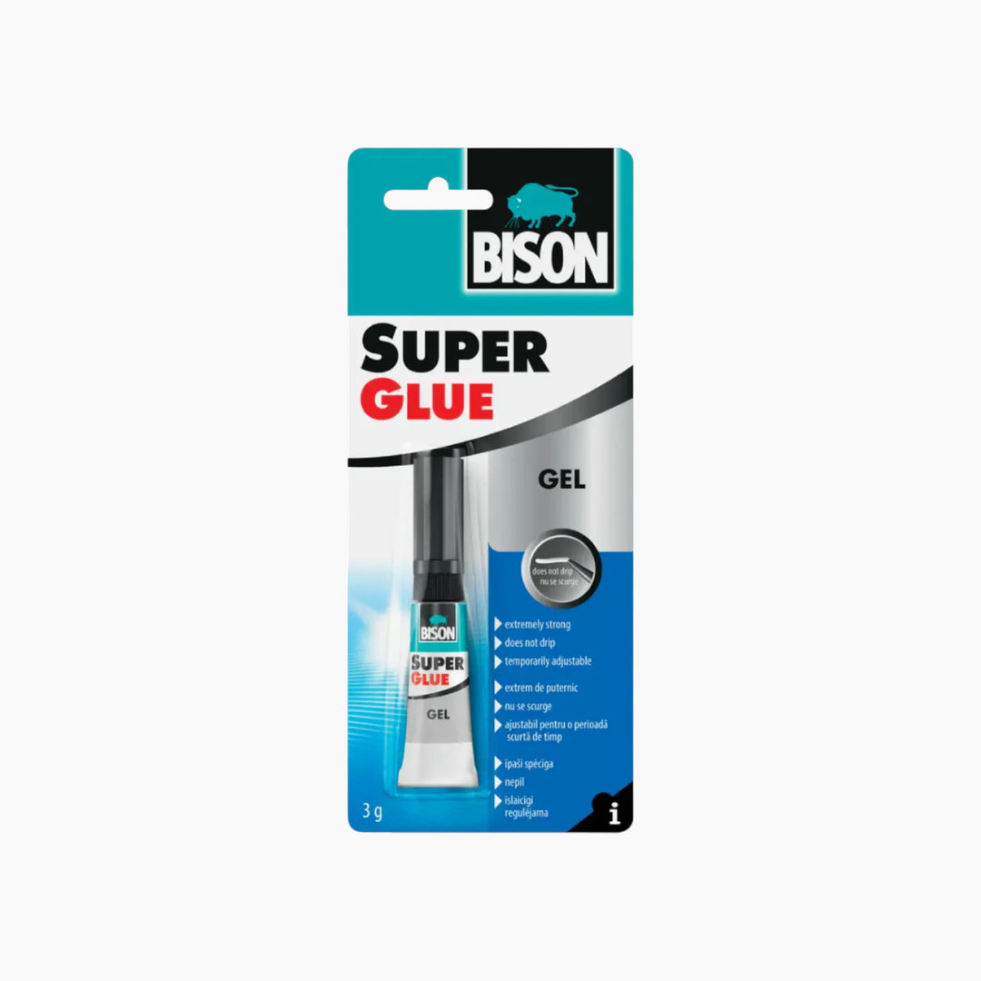 Bison Super Glue Gel 3G 12