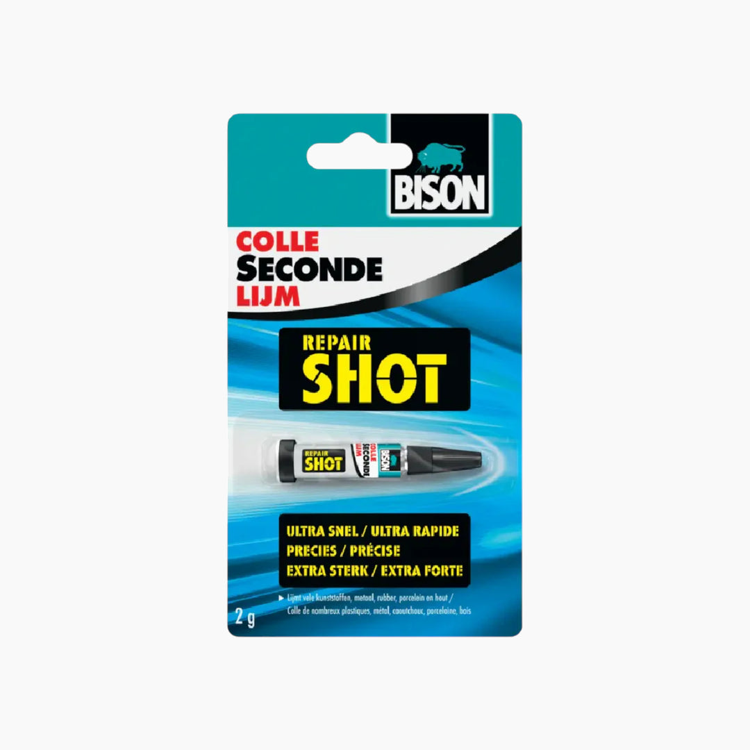 Bison Super Glue Repair Shot Extra Strong 2G 12