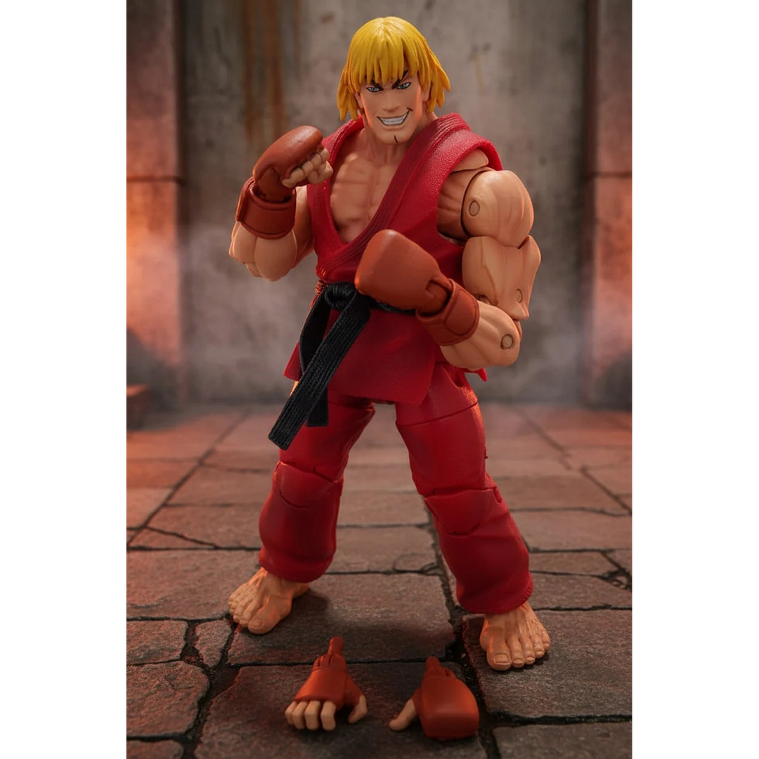 NECA Street Fighter IV Ken Masters Action Figure - Red Costume