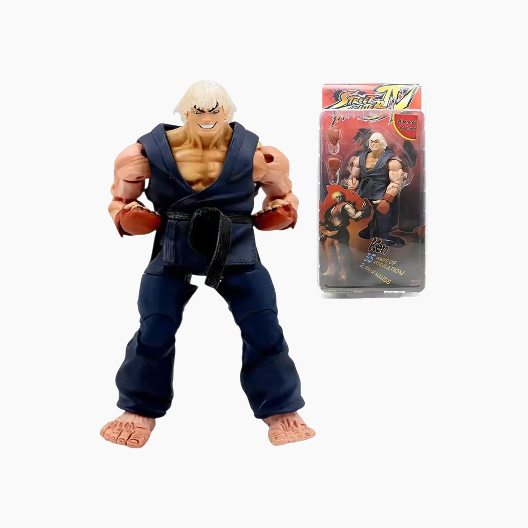 NECA Street Fighter Ken Masters Action Figure - Blue Costume
