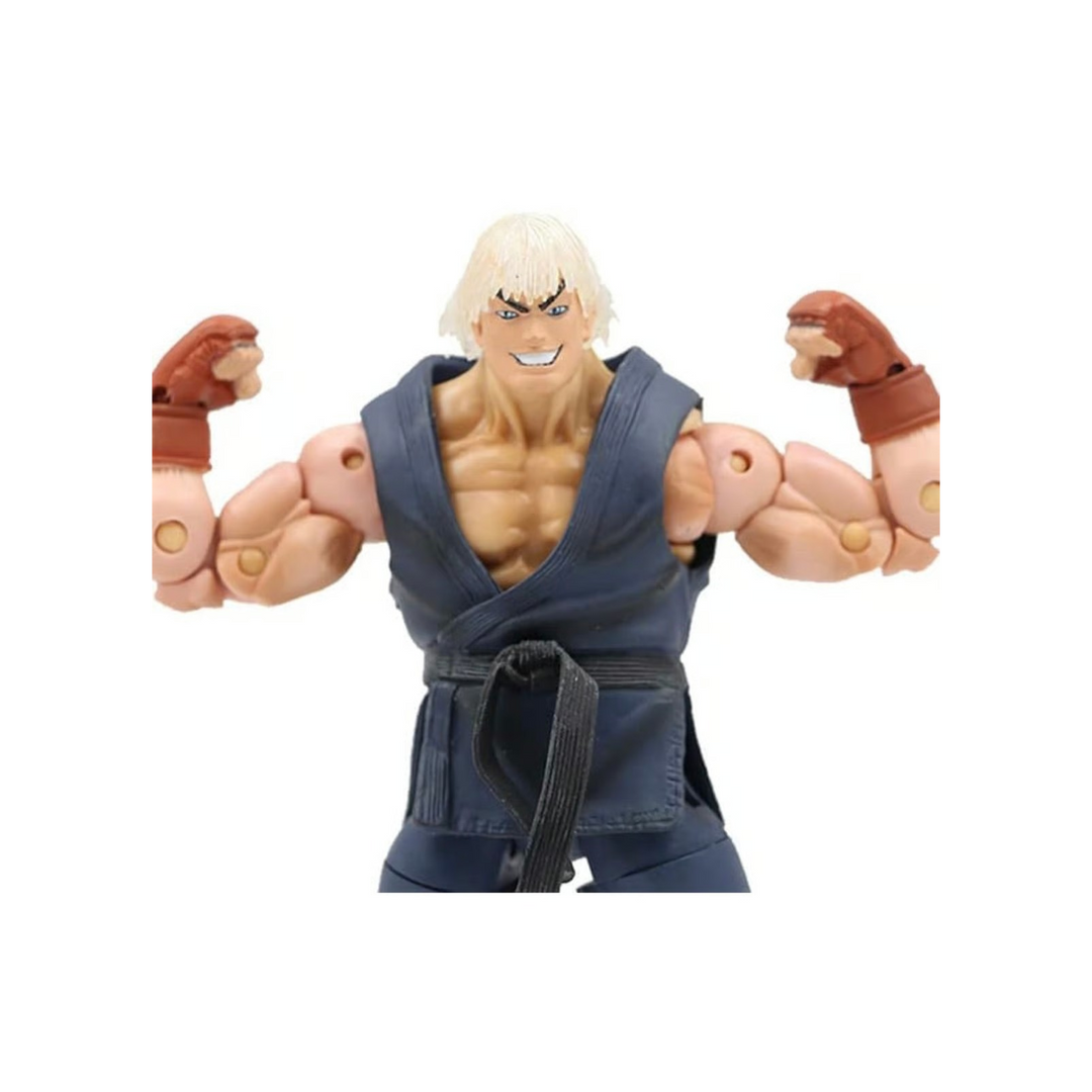 NECA Street Fighter Ken Masters Action Figure - Blue Costume