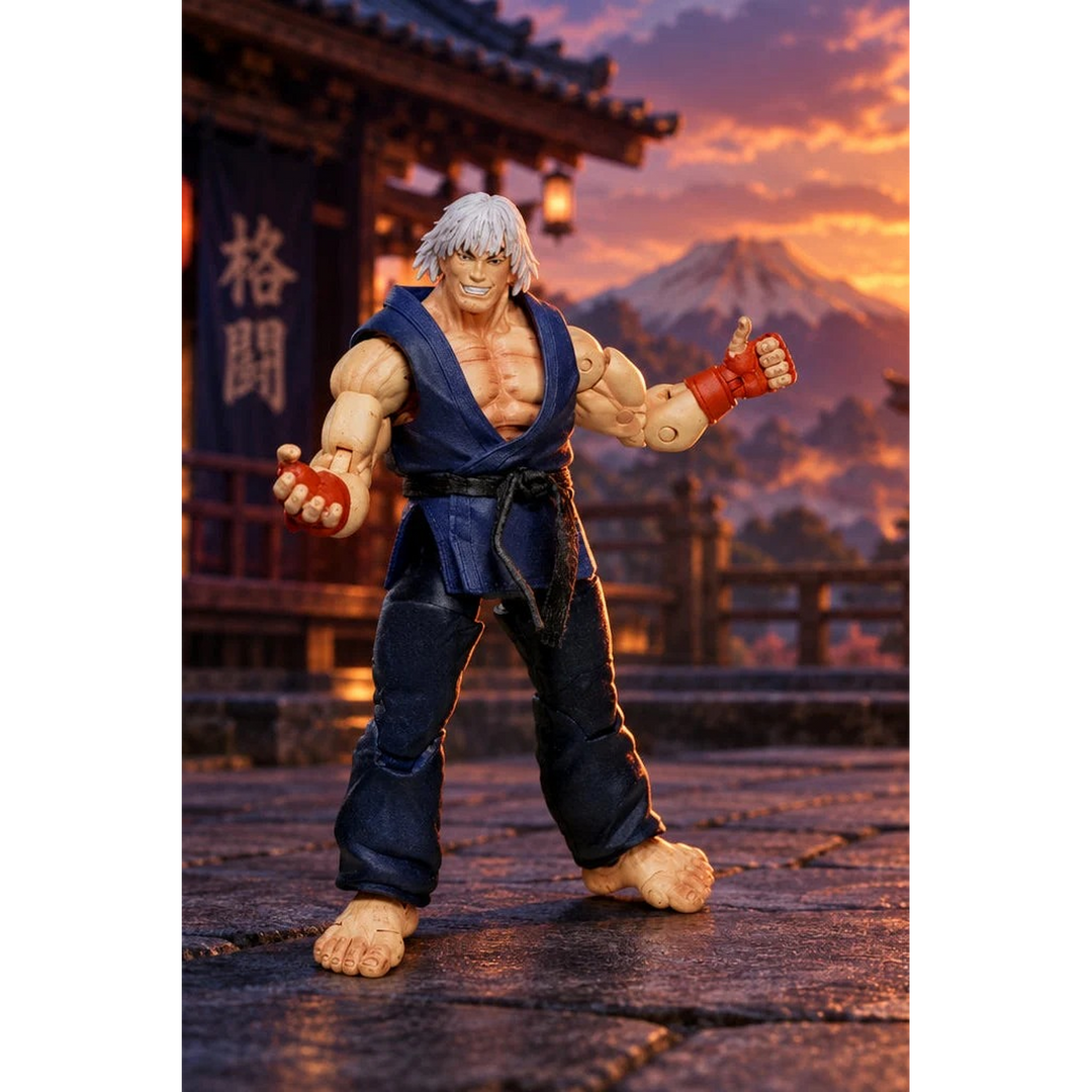 NECA Street Fighter Ken Masters Action Figure - Blue Costume