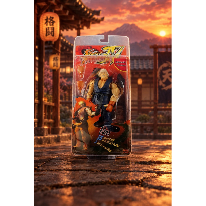 NECA Street Fighter Ken Masters Action Figure - Blue Costume