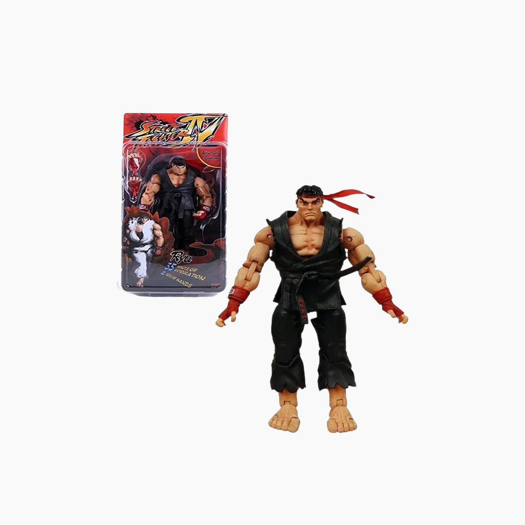 NECA Street Fighter Ryu Action Figure - Black Costume