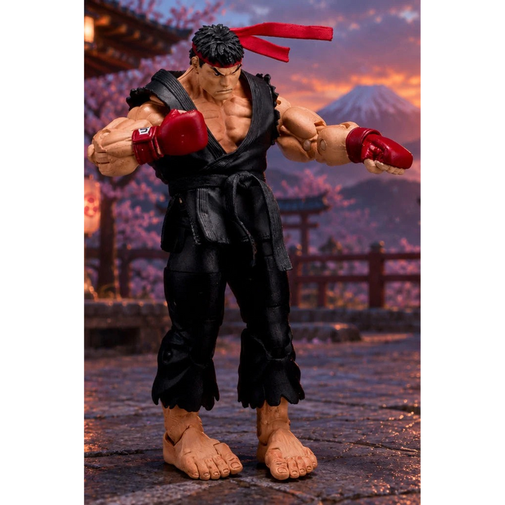 NECA Street Fighter Ryu Action Figure - Black Costume
