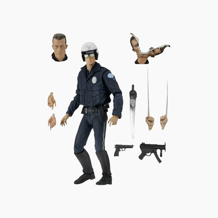 NECA Terminator 2 T-1000 Motorcycle Cop Figure