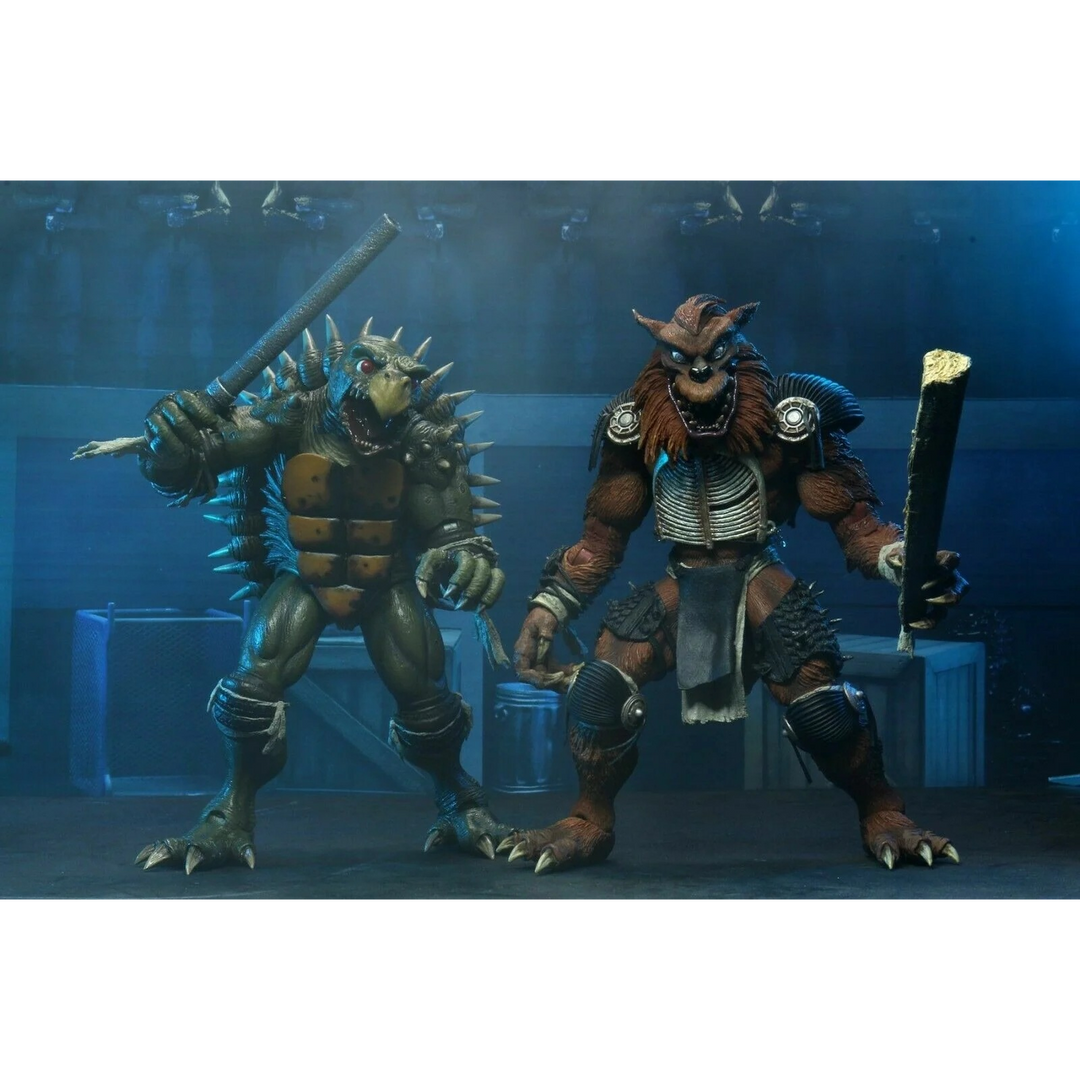 NECA Teenage Mutant Ninja Turtles II Tokka &amp; Rahzar 2-Pack