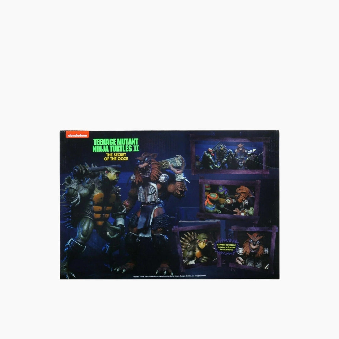 NECA Teenage Mutant Ninja Turtles II Tokka &amp; Rahzar 2-Pack