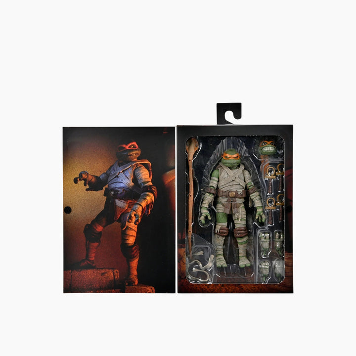 NECA Teenage Mutant Ninja Turtles x Universal Monsters Michelangelo as The Mummy Ultimate Action Figure