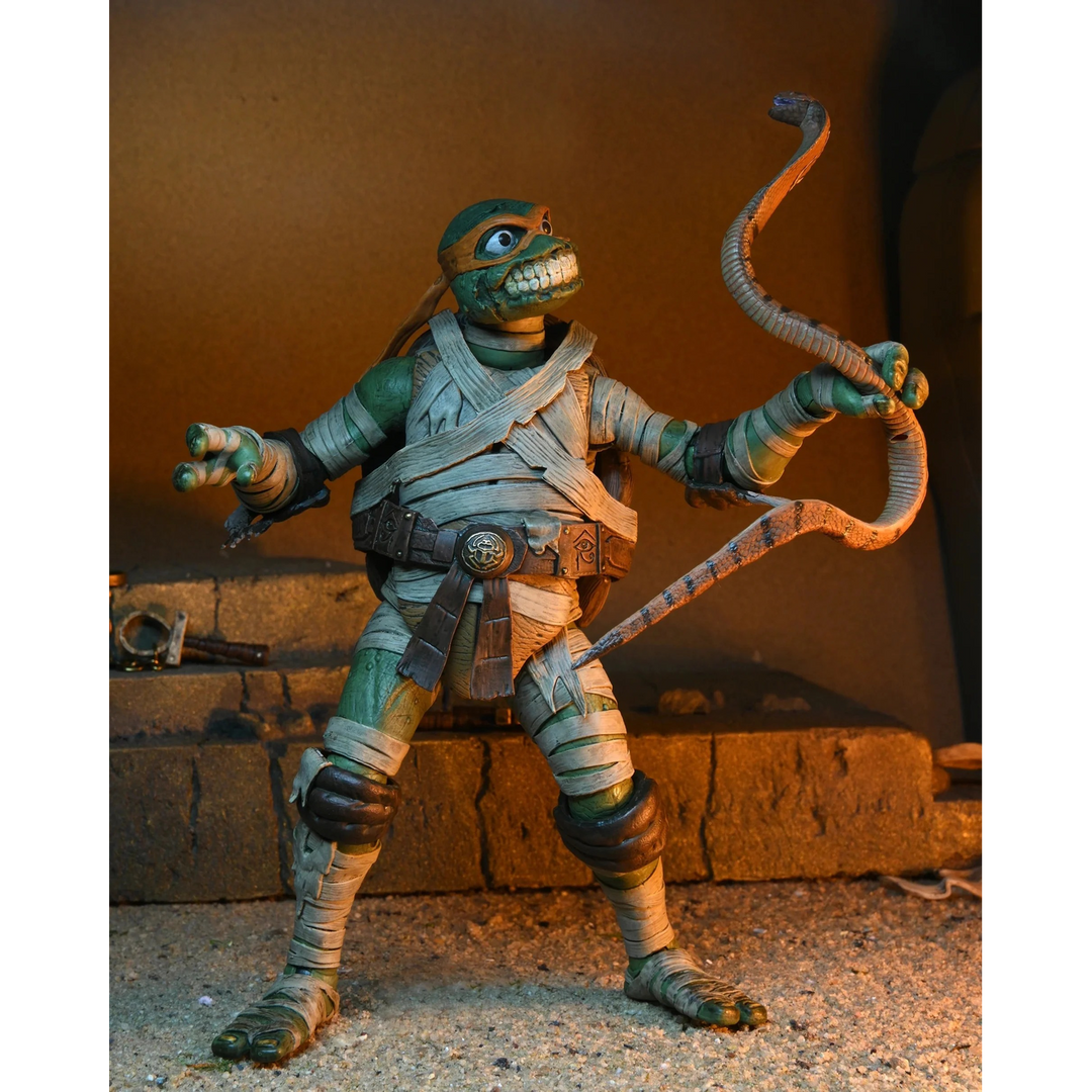 NECA Teenage Mutant Ninja Turtles x Universal Monsters Michelangelo as The Mummy Ultimate Action Figure
