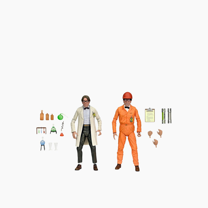 NECA TMNT II Professor Jordan Perry Action Figure Set
