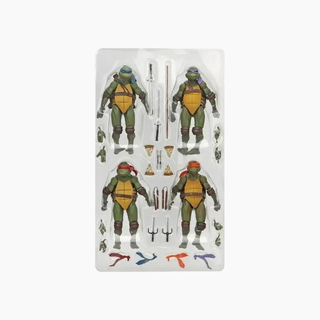 NECA Teenage Mutant Ninja Turtles (1990 Movie) Deluxe 4-Turtle Box Set