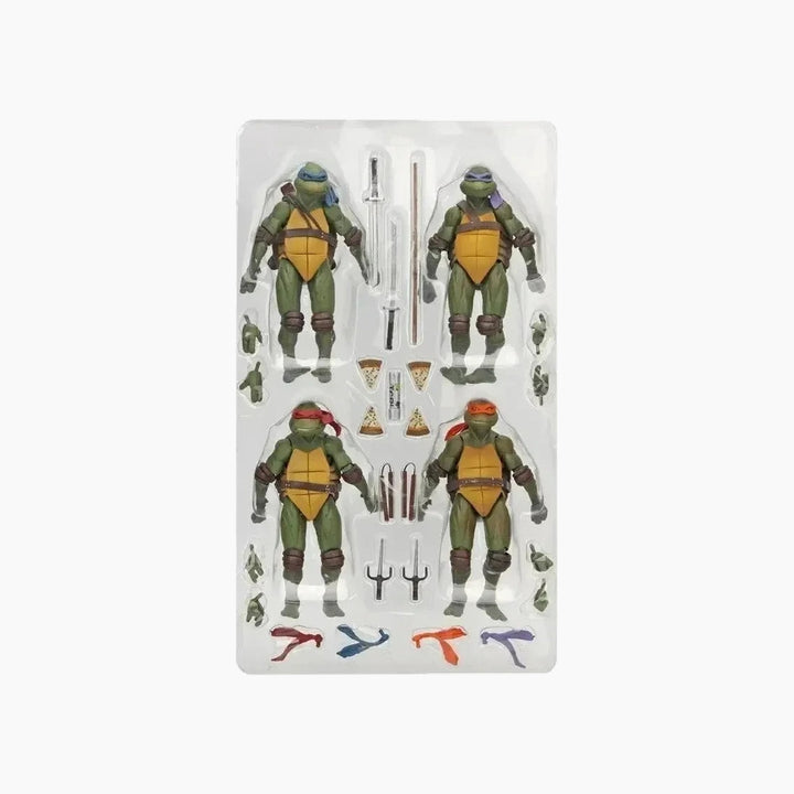 NECA Teenage Mutant Ninja Turtles (1990 Movie) Deluxe 4-Turtle Box Set