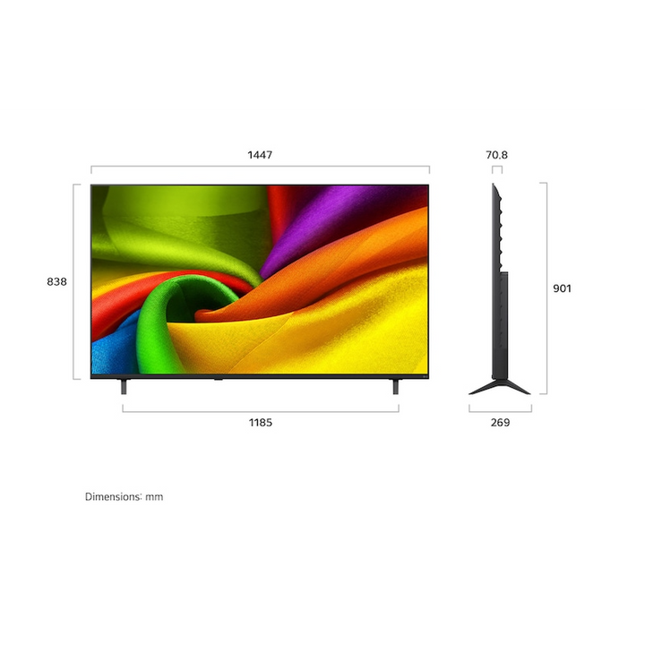 LG 65 inch NANO 4K UHD AI NU84 Smart TV 2026
