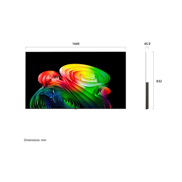 LG 65 inch OLED AI B6 4K Smart TV 2026