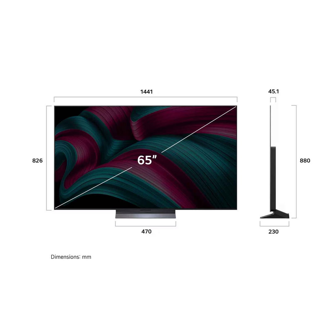 LG 65 inch OLED evo AI C5 4K 144Hz Smart TV AI Magic