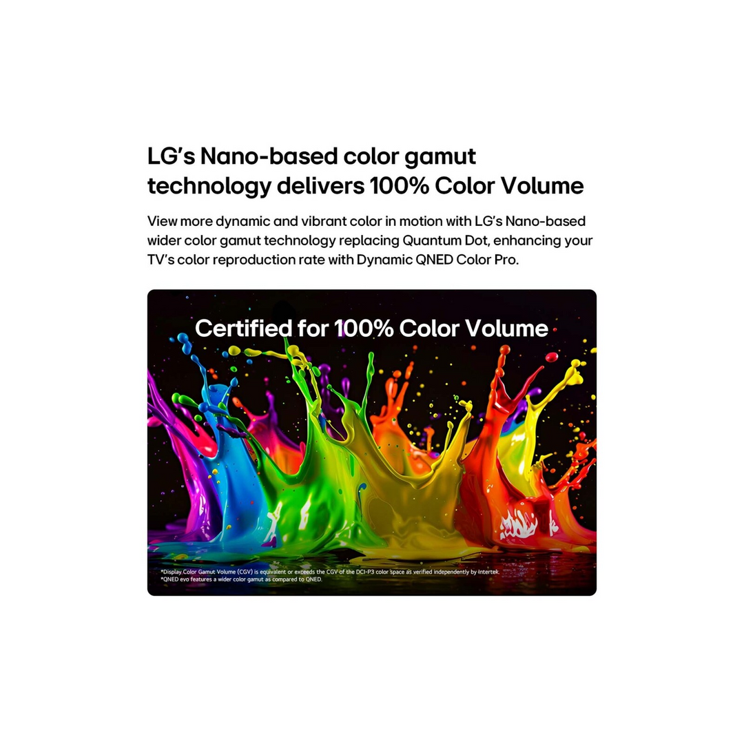 LG 65 inch QNED evo AI Mini LED 4K Smart TV 202