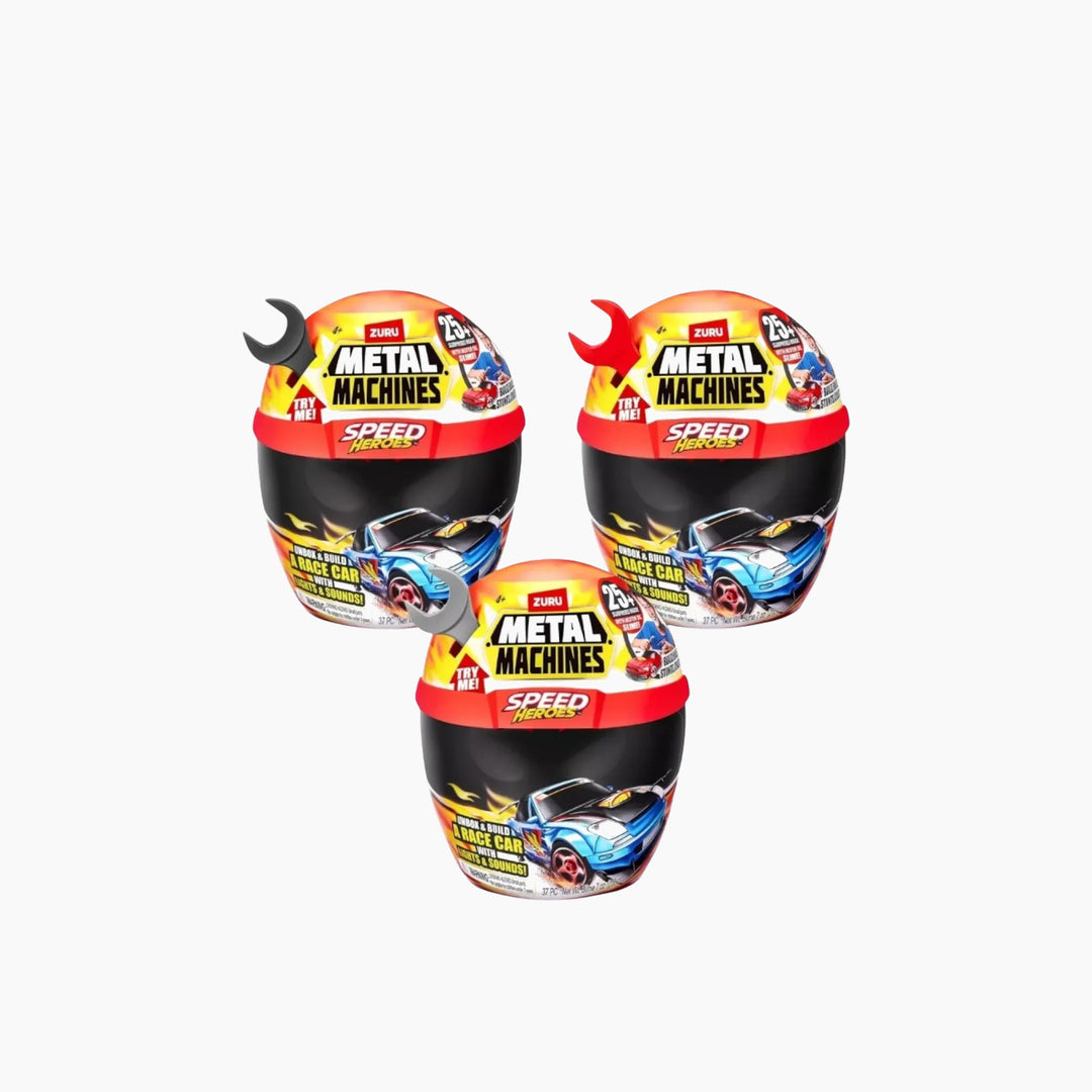 Zuru Metal Machines Speed Heroes Helmet Playset Series 1 unboxing and build toy