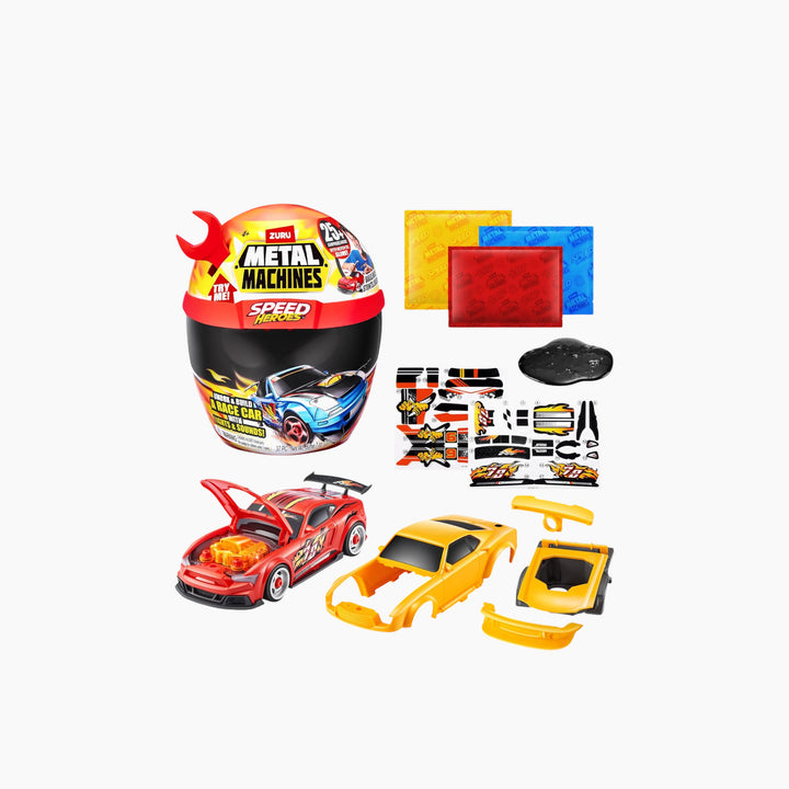 Zuru Metal Machines Speed Heroes Helmet Playset Series 1 unboxing toy