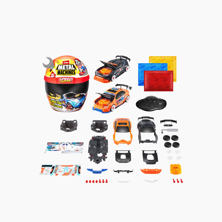Zuru Metal Machines Speed Heroes Helmet Playset Series 1 unboxing and build toy