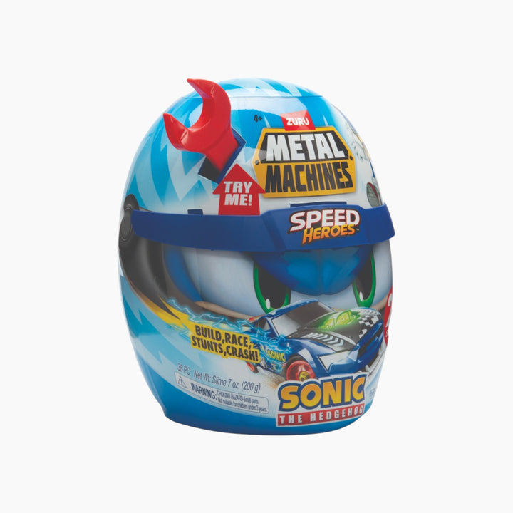 Zuru Metal Machines Sonic The Hedgehog Speed Heroes Helmet Playset Assortment with over 25 surprises