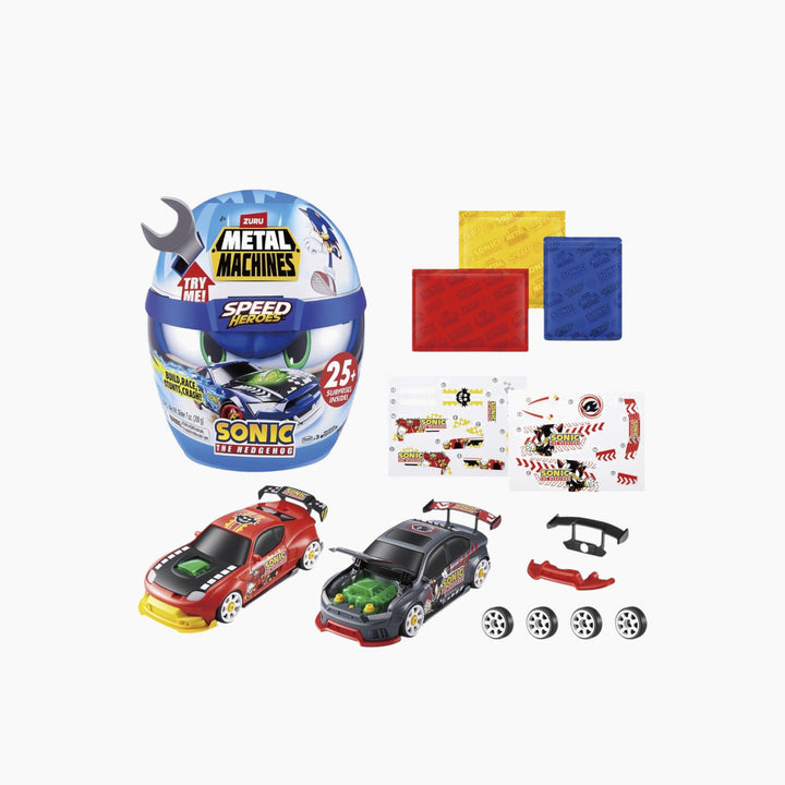 Zuru Metal Machines Sonic The Hedgehog Speed Heroes Helmet Playset Assortment with over 25 surprises