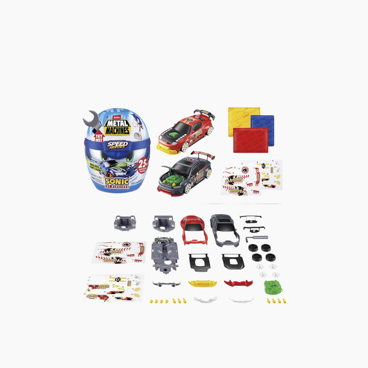 Zuru Metal Machines Sonic The Hedgehog Speed Heroes Helmet Playset Assortment with over 25 surprises