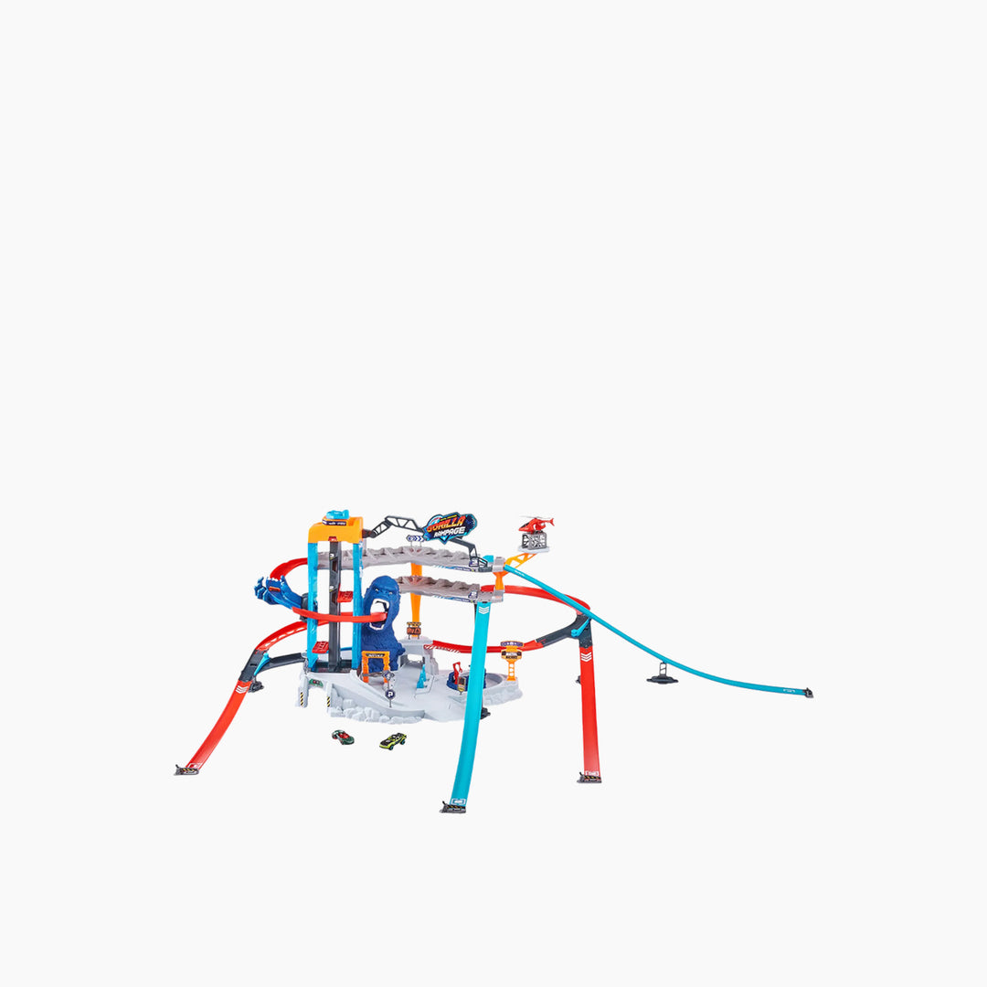Zuru Metal Machines Gorilla Rampage Garage Playset with 3m track