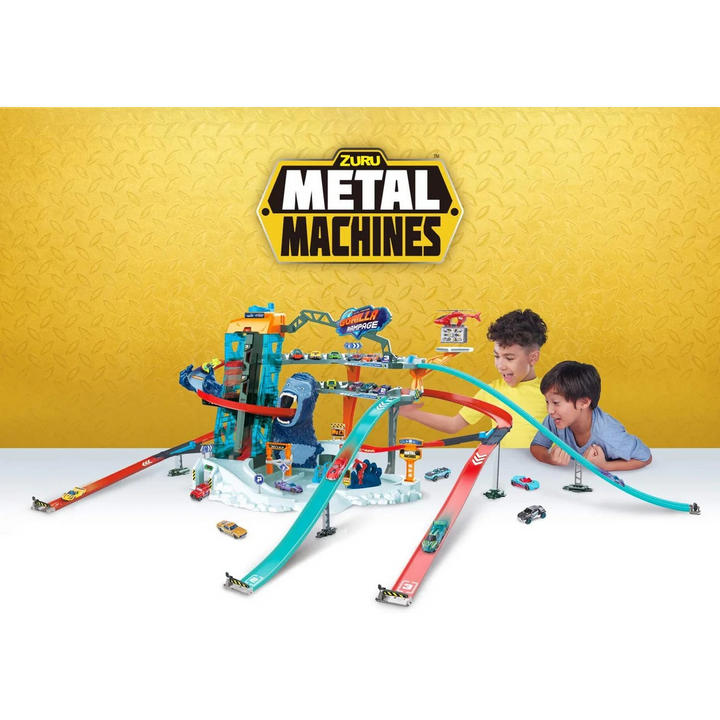 Zuru Metal Machines Gorilla Rampage Garage Playset with 3m track