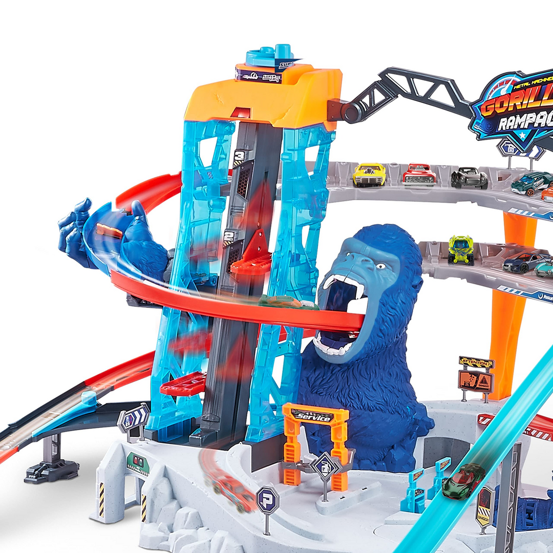 Zuru Metal Machines Gorilla Rampage Garage Playset with 3m track