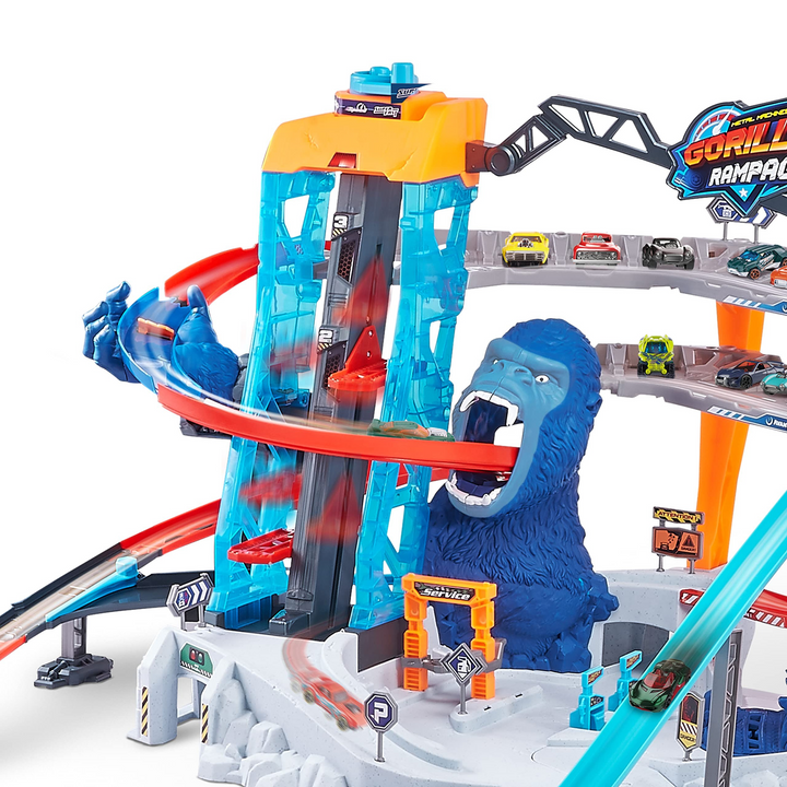 Zuru Metal Machines Gorilla Rampage Garage Playset with 3m track